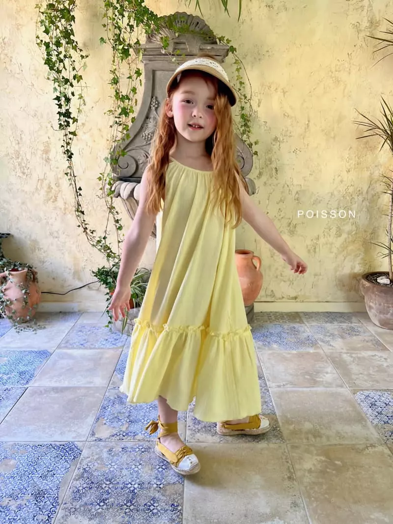 Poisson - Korean Children Fashion - #kidzfashiontrend - Lorena Frill Long One-piece - 8