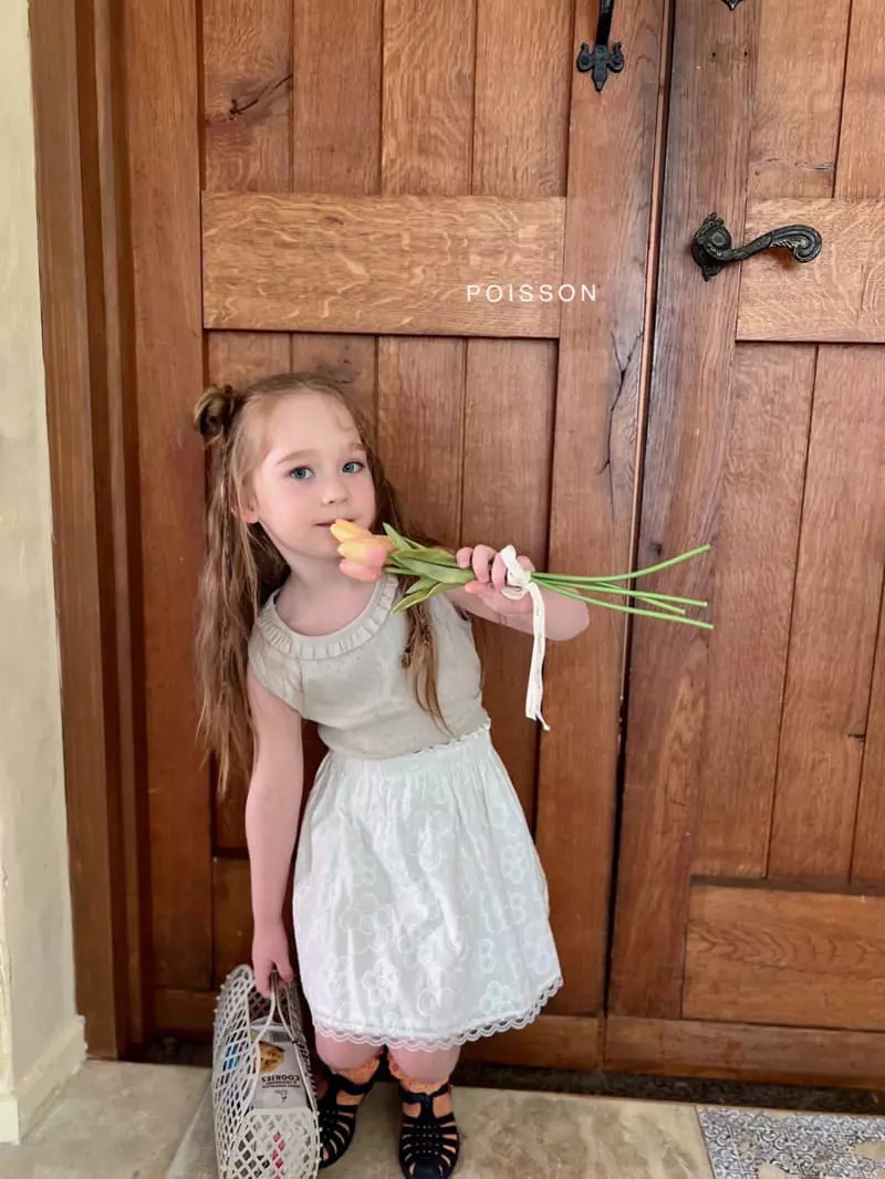 Poisson - Korean Children Fashion - #littlefashionista - Blan Skirt - 11