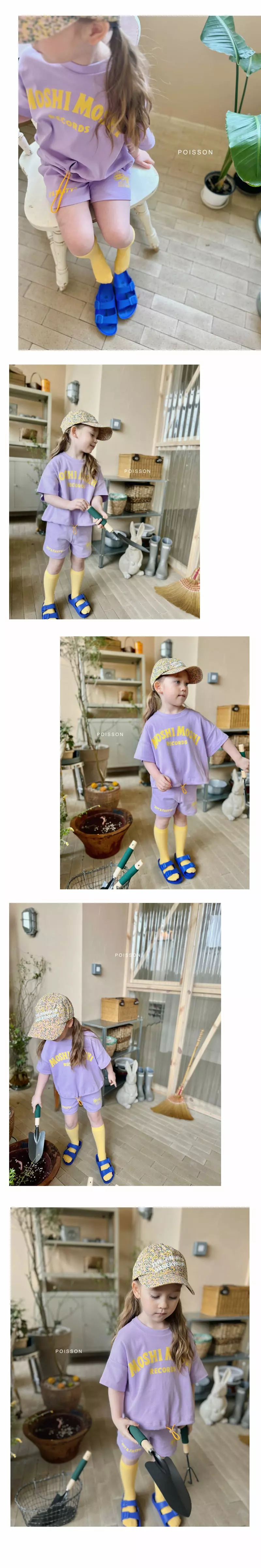 Poisson - Korean Children Fashion - #prettylittlegirls - Mosi Mosi Top Bottom Set - 2