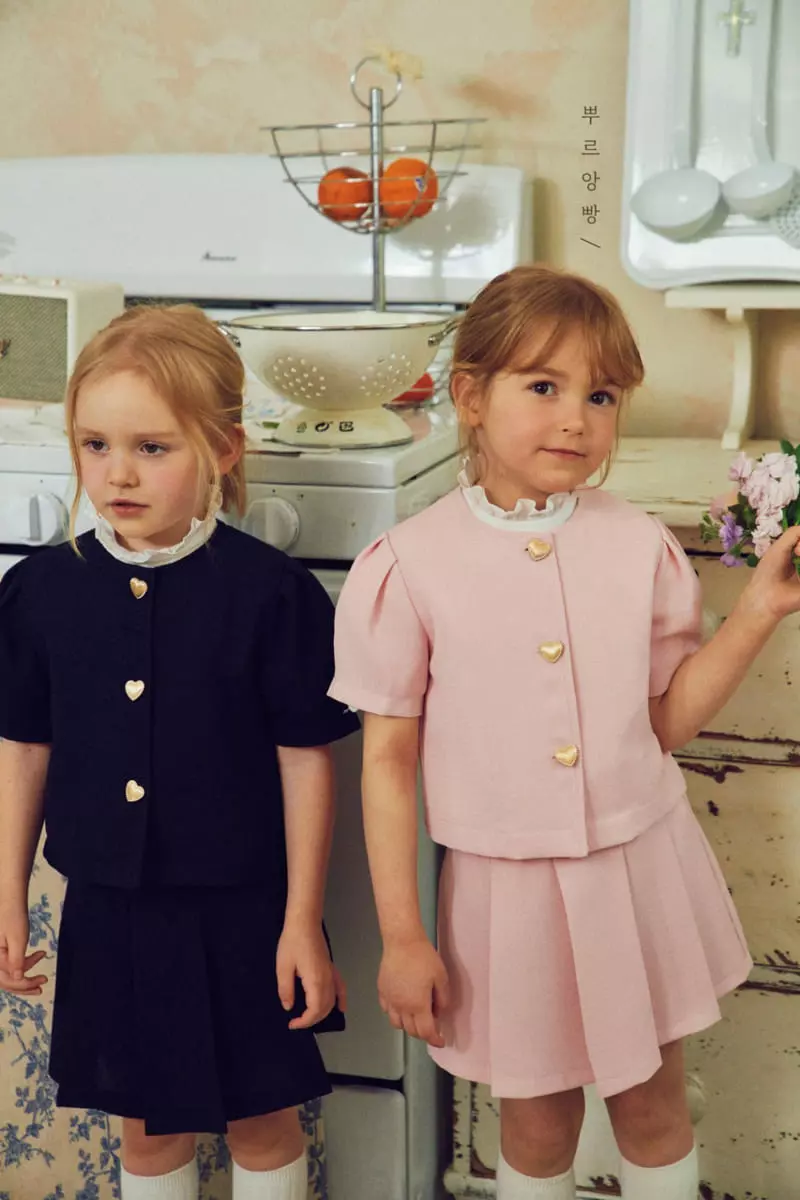 Pourenfant - Korean Children Fashion - #childofig - Nelly Twid Top Bottom Set - 3
