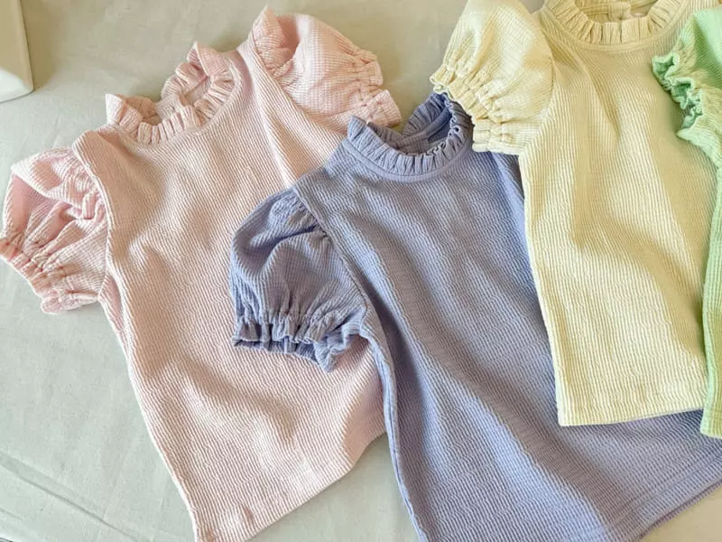 Pourenfant - Korean Children Fashion - #designkidswear - Waffle Lina Blouse - 11
