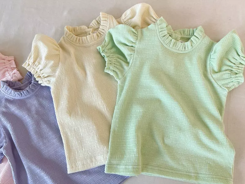 Pourenfant - Korean Children Fashion - #discoveringself - Waffle Lina Blouse - 12