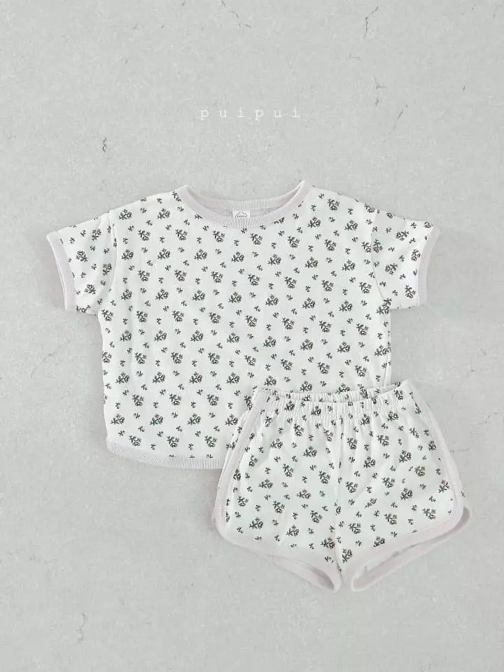 Puipui - Korean Children Fashion - #fashionkids - Berry Top Bottom Set - 5