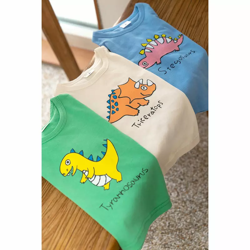 Raykids - Korean Children Fashion - #kidzfashiontrend - Dragon Marlang Top Bottom Set - 3