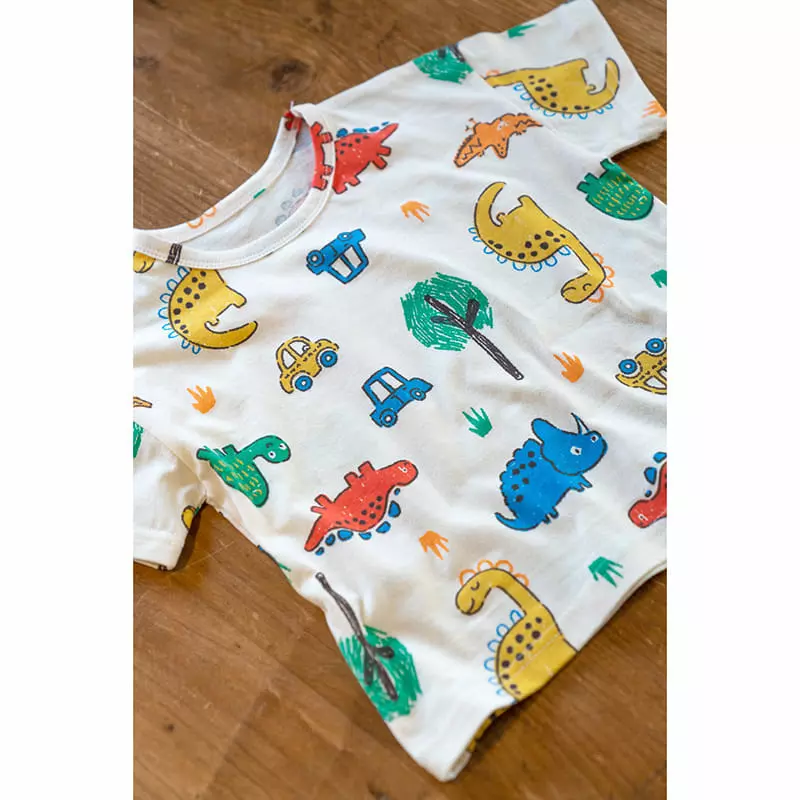 Raykids - Korean Children Fashion - #todddlerfashion - Dino World Tee