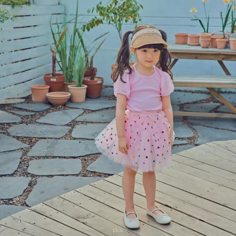 Rica - Korean Children Fashion - #designkidswear - Eyelet Tee - 4