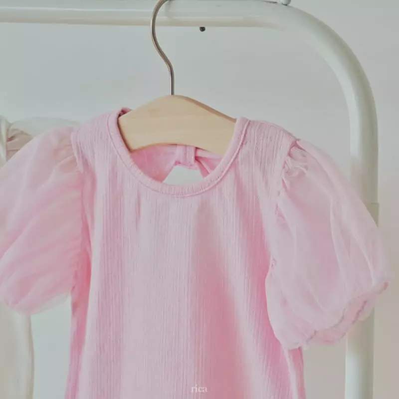 Rica - Korean Children Fashion - #fashionkids - Eyelet Tee - 5