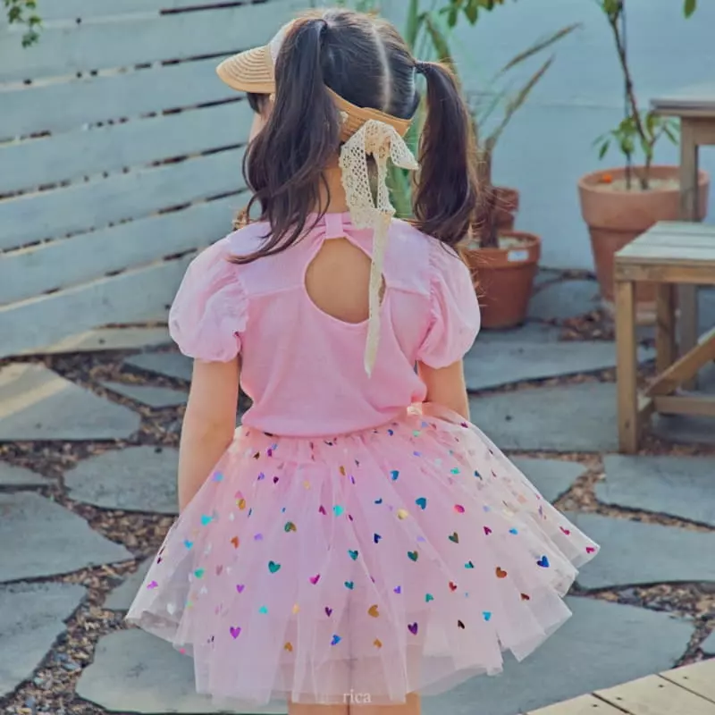 Rica - Korean Children Fashion - #kidsshorts - Eyelet Tee - 6