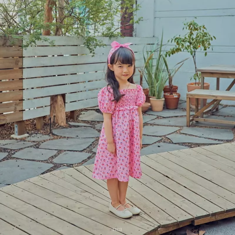 Rica - Korean Children Fashion - #kidzfashiontrend - Picnic Top Bottom Set - 5