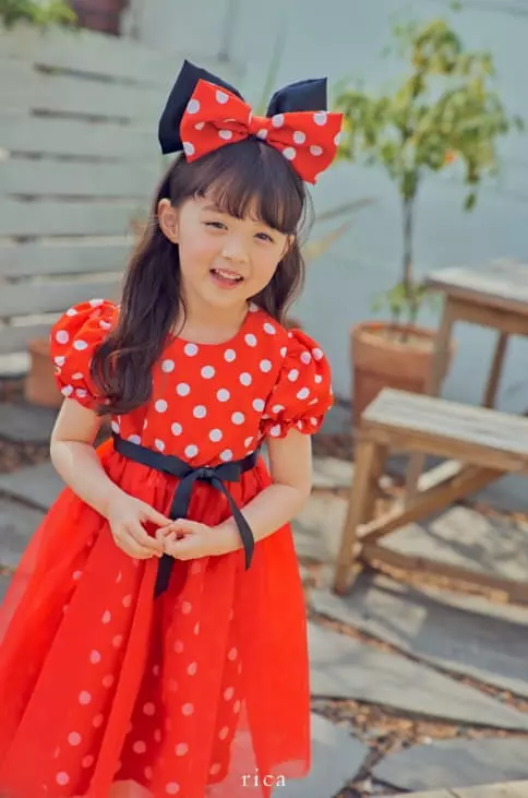 Rica - Korean Children Fashion - #Kfashion4kids - Dot One-piece - 4