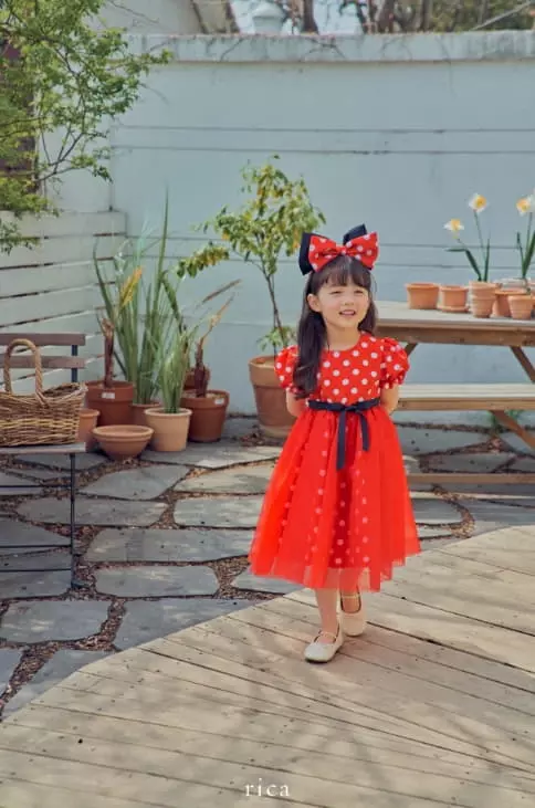 Rica - Korean Children Fashion - #magicofchildhood - Dot One-piece - 5