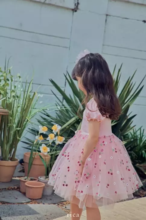 Rica - Korean Children Fashion - #prettylittlegirls - Chery Sha One-piece - 6