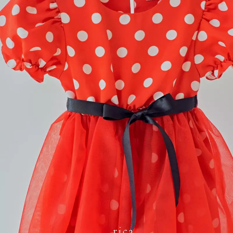 Rica - Korean Children Fashion - #stylishchildhood - Dot One-piece - 10