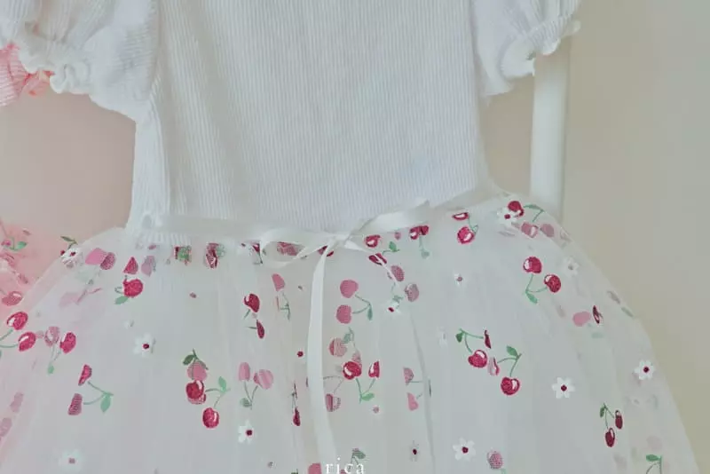 Rica - Korean Children Fashion - #toddlerclothing - Chery Sha One-piece - 8