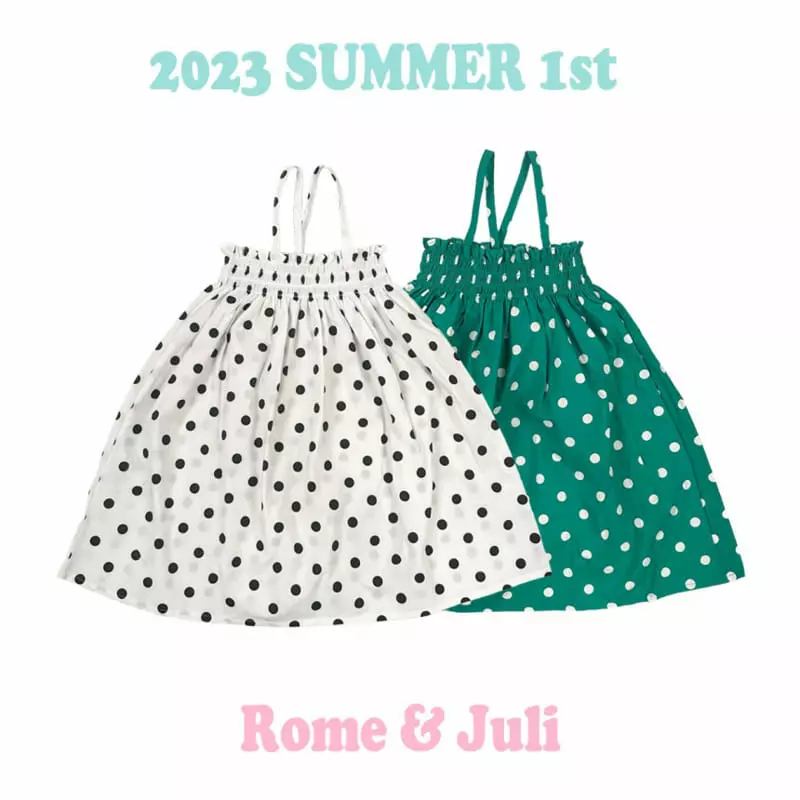 Rome Juli - Korean Children Fashion - #Kfashion4kids - Dalart Dot Smocked One-piece