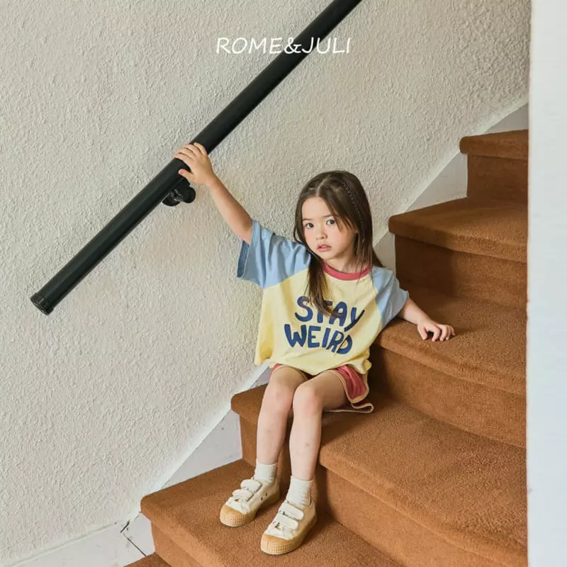 Rome Juli - Korean Children Fashion - #kidsshorts - Stay Color Tee - 6