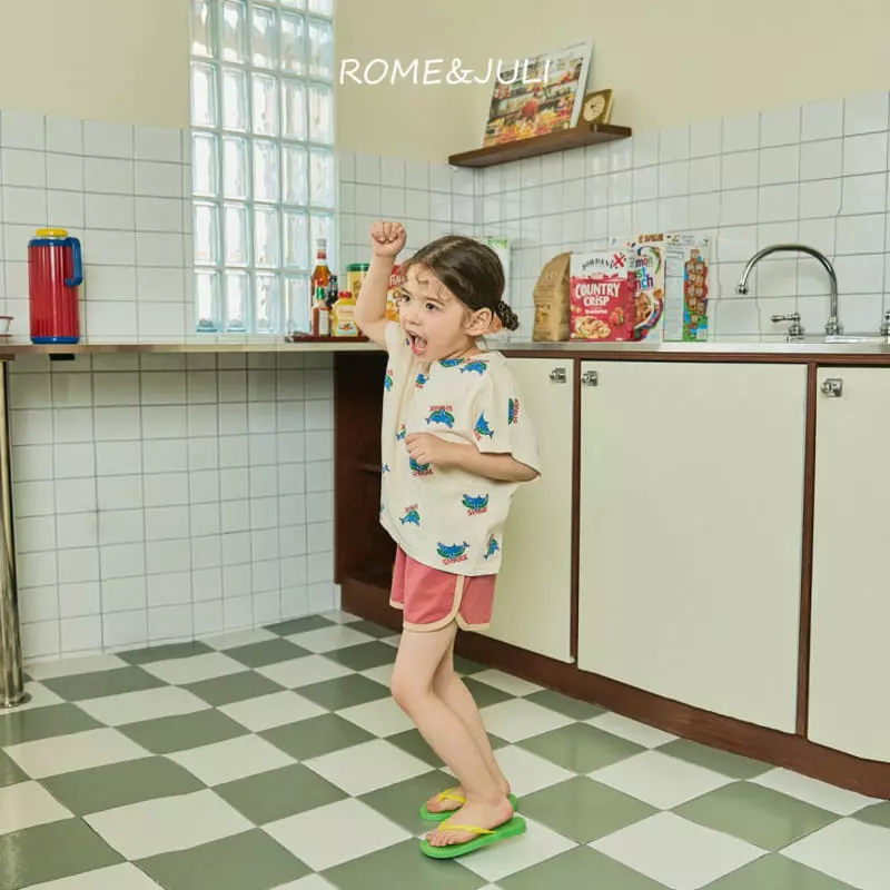 Rome Juli - Korean Children Fashion - #kidzfashiontrend - Swimming Shark Tee - 2