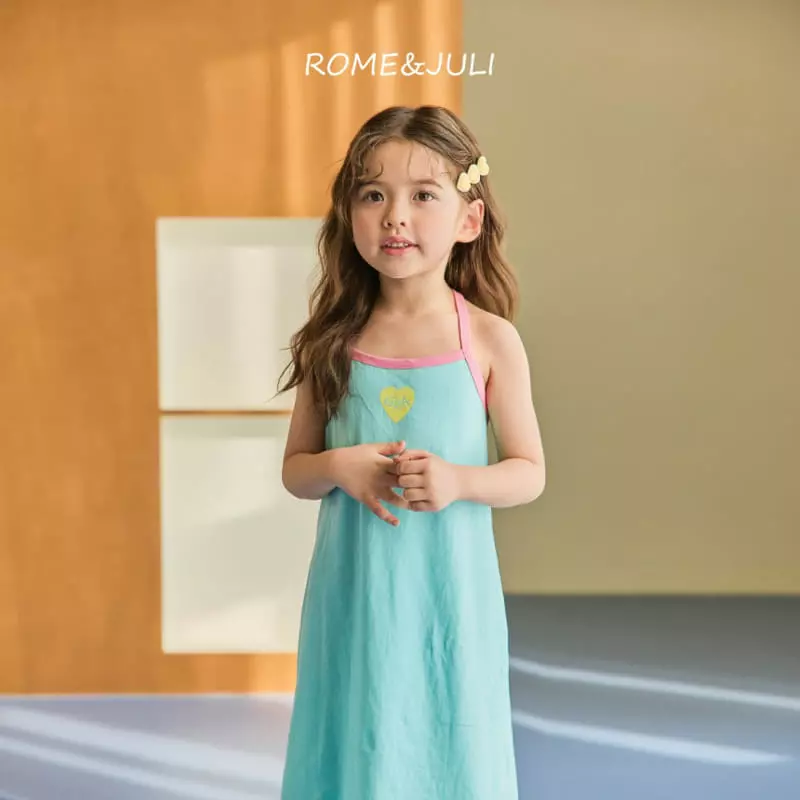 Rome Juli - Korean Children Fashion - #prettylittlegirls - Kiki Heart String One-piece - 2