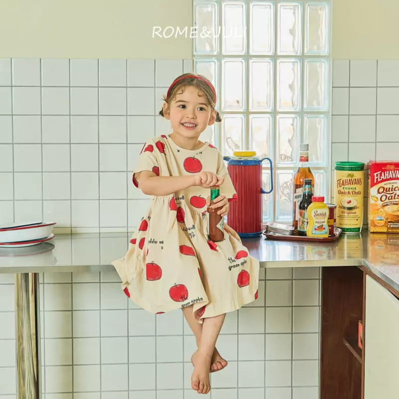Rome Juli - Korean Children Fashion - #prettylittlegirls - Apple Turing One-piece - 6