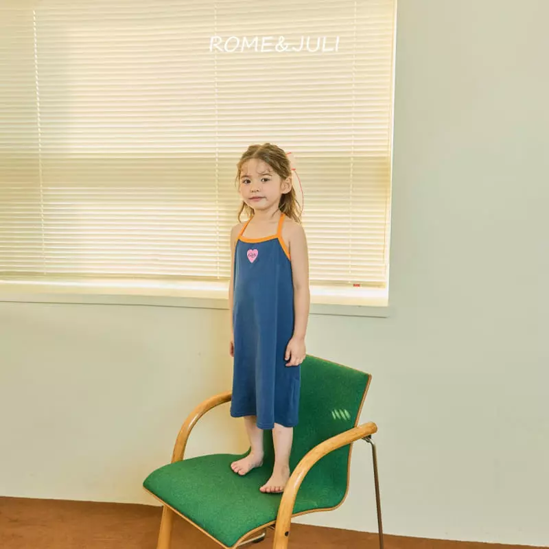Rome Juli - Korean Children Fashion - #stylishchildhood - Kiki Heart String One-piece - 5