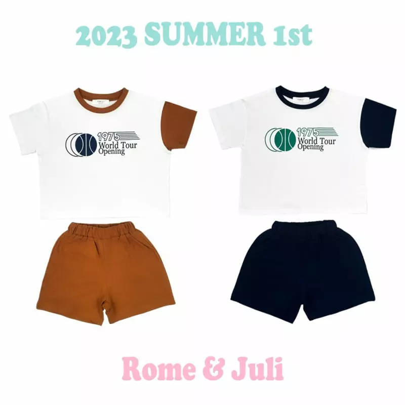 Rome Juli - Korean Children Fashion - #stylishchildhood - Sporty Top Bottom Set