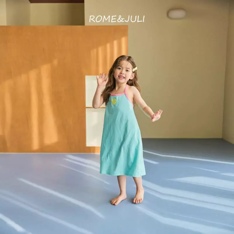 Rome Juli - Korean Children Fashion - #todddlerfashion - Kiki Heart String One-piece - 3