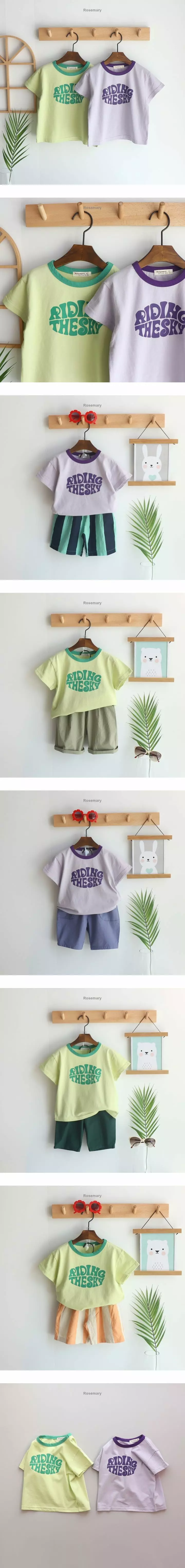 Rosemary - Korean Children Fashion - #kidsshorts - Runner Tee