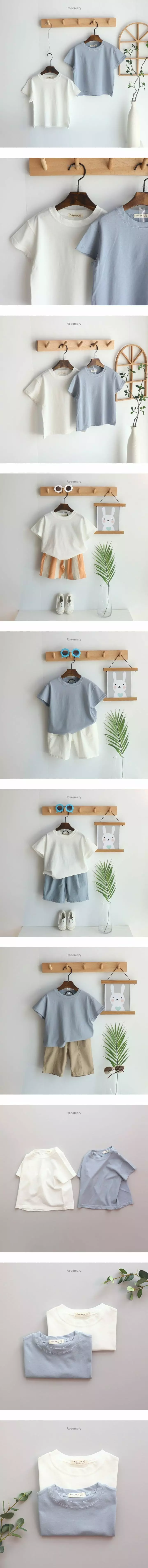 Rosemary - Korean Children Fashion - #kidzfashiontrend - Simple Cooling Tee