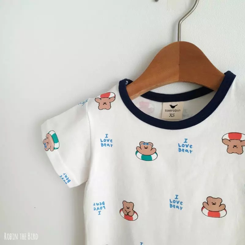 Saerobin - Korean Children Fashion - #fashionkids - Cube Bear Easywear - 5