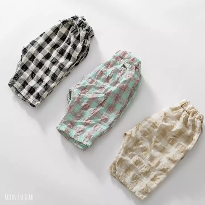 Saerobin - Korean Children Fashion - #littlefashionista - Check PAnts - 10