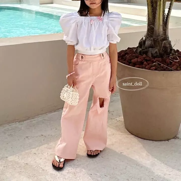 Saint Doll - Korean Children Fashion - #designkidswear - Square Open Tee - 9