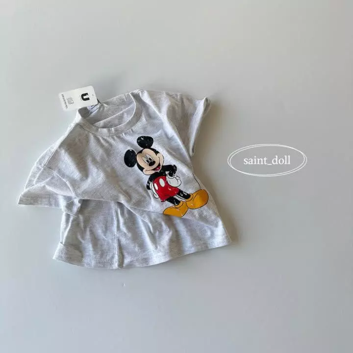 Saint Doll - Korean Children Fashion - #fashionkids - Crack M Tee with Mom - 12