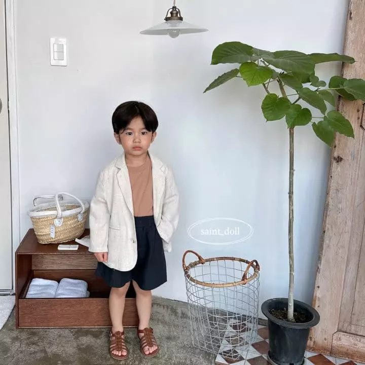 Saint Doll - Korean Children Fashion - #fashionkids - Overfit Linen Jacket with Mom - 8