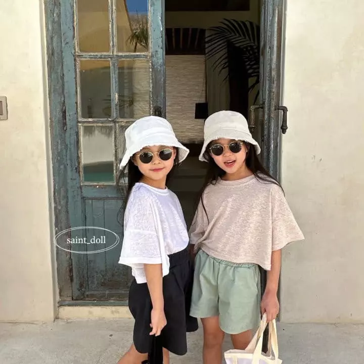 Saint Doll - Korean Children Fashion - #discoveringself - Linen Crop Tee with Mom - 4