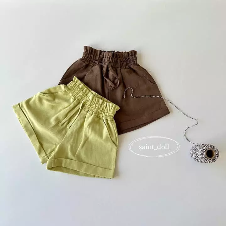Saint Doll - Korean Children Fashion - #fashionkids - Linen Roll Up Shorts  with Mom