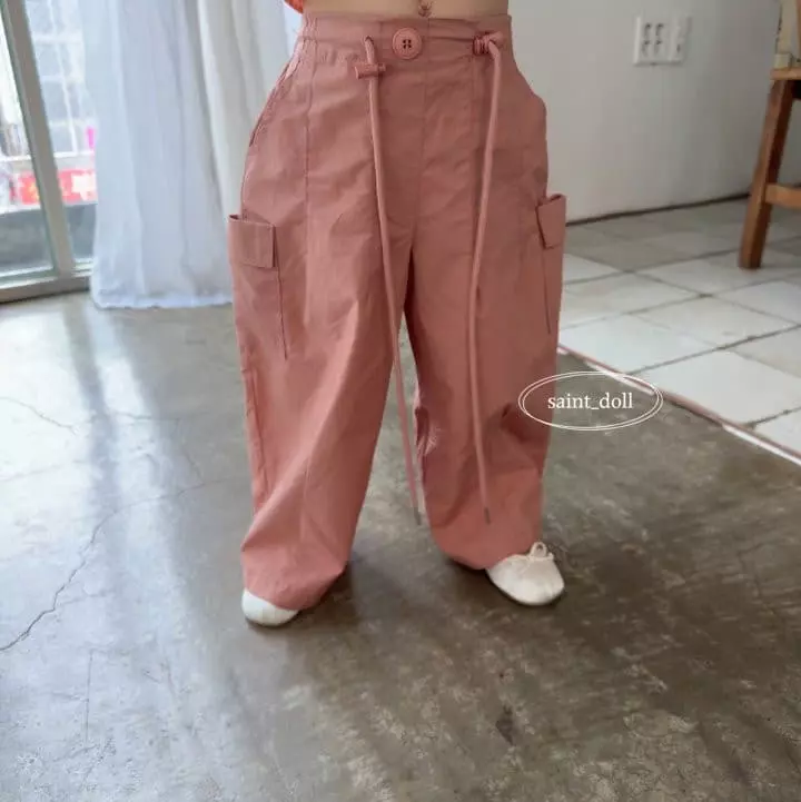 Saint Doll - Korean Children Fashion - #kidsshorts - Cargo String Pants with Mom - 6