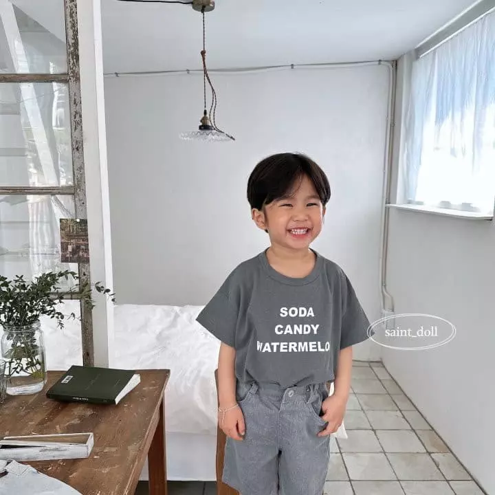 Saint Doll - Korean Children Fashion - #kidsshorts - SCW Pigment Tee - 9