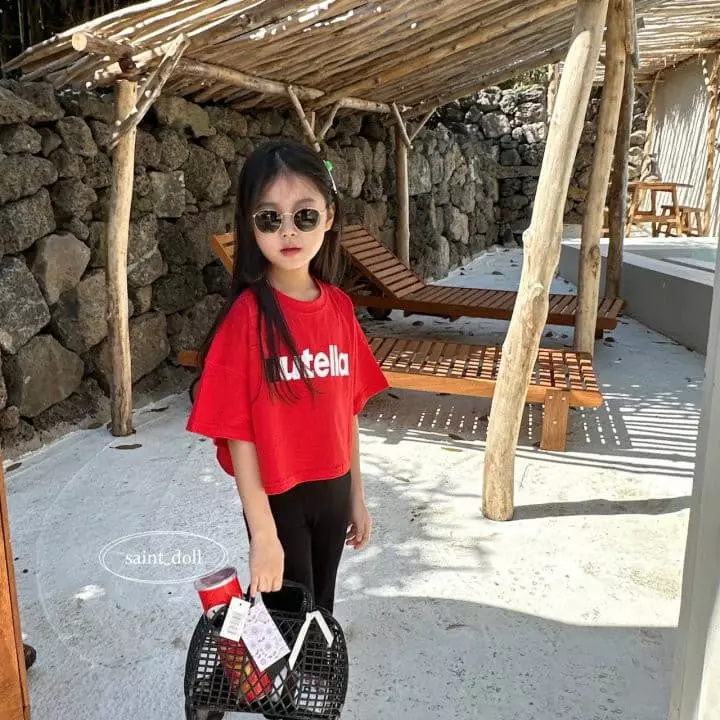 Saint Doll - Korean Children Fashion - #kidsshorts - Nutella Tee - 6