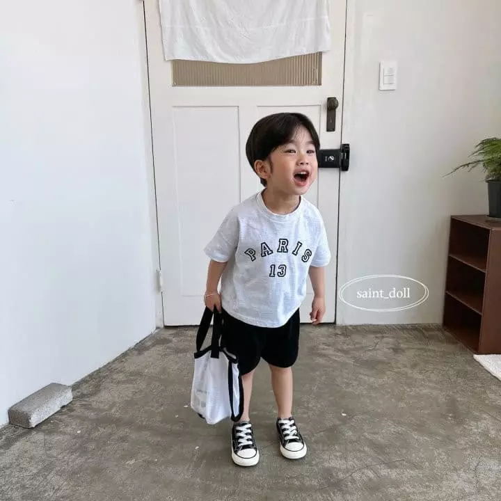 Saint Doll - Korean Children Fashion - #kidsshorts - Paris Tee - 5