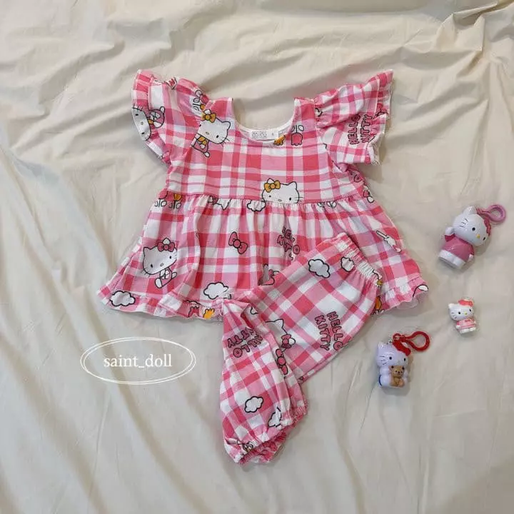 Saint Doll - Korean Children Fashion - #kidsshorts - Ki Homewear Set with Mom