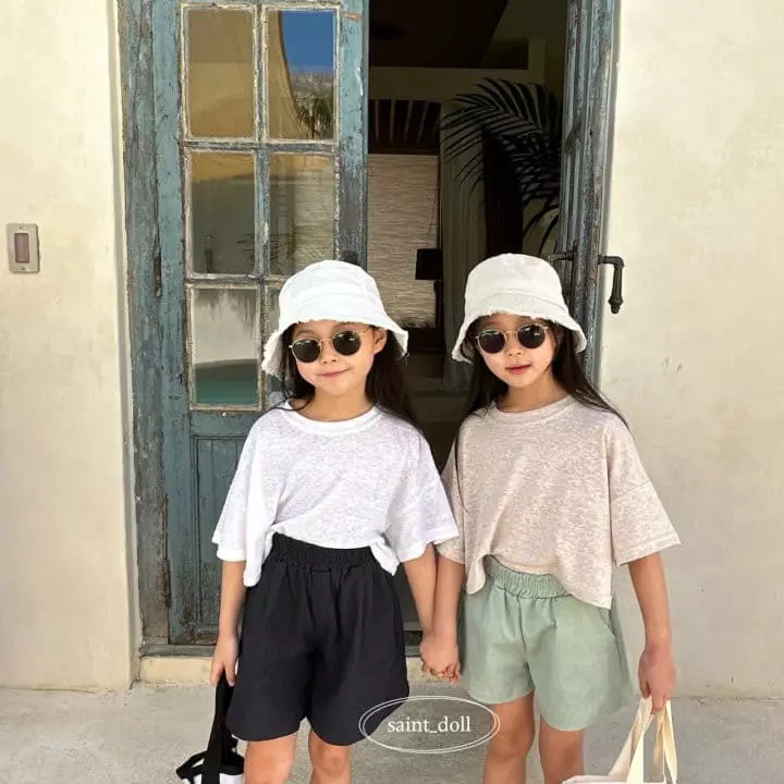 Saint Doll - Korean Children Fashion - #kidsstore - Linen Crop Tee with Mom - 6