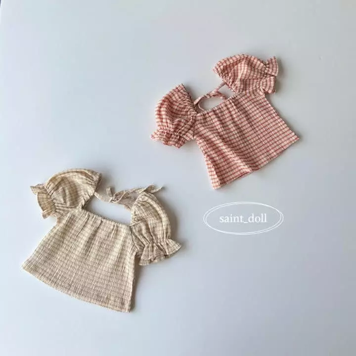 Saint Doll - Korean Children Fashion - #littlefashionista - Open Shoulder Blouse