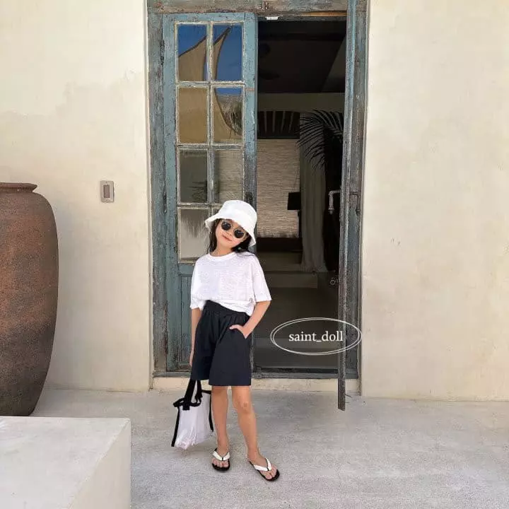 Saint Doll - Korean Children Fashion - #littlefashionista - Linen Crop Tee with Mom - 9