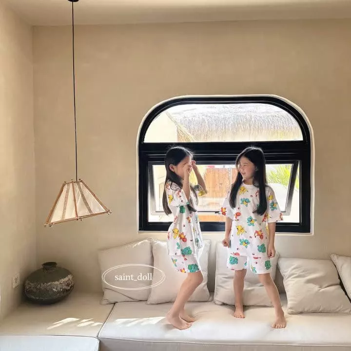 Saint Doll - Korean Children Fashion - #minifashionista - Pocket Mon Home Top Bottom Set