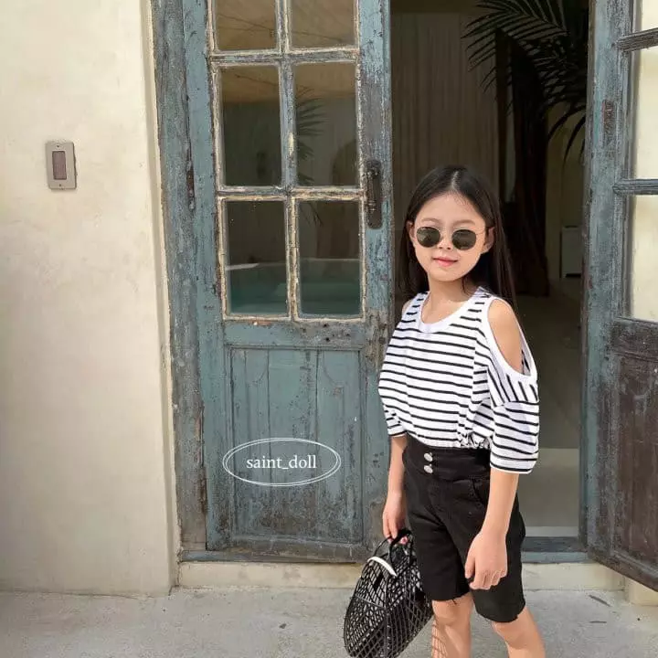Saint Doll - Korean Children Fashion - #prettylittlegirls - Shoulder Whole Tee - 12