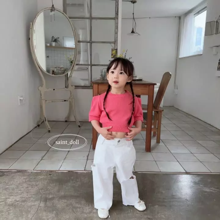 Saint Doll - Korean Children Fashion - #prettylittlegirls - Jenny Knit Tee - 9