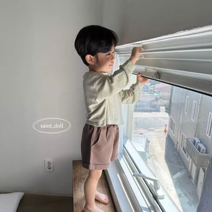 Saint Doll - Korean Children Fashion - #todddlerfashion - Linen Roll Up Shorts  with Mom - 10