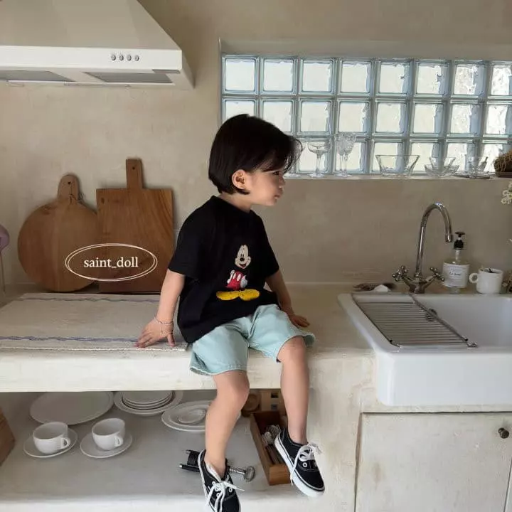Saint Doll - Korean Children Fashion - #toddlerclothing - Crack M Tee with Mom - 6