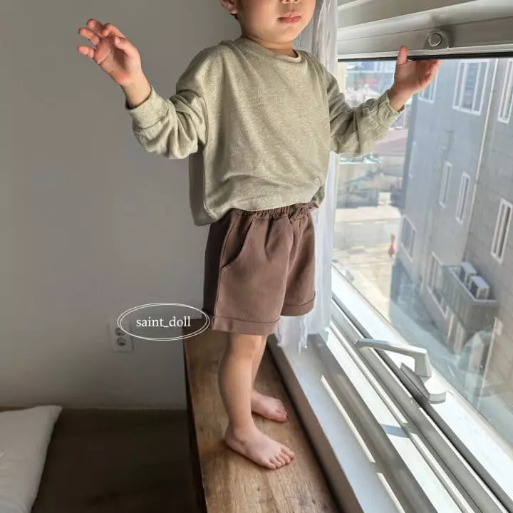 Saint Doll - Korean Children Fashion - #toddlerclothing - Linen Roll Up Shorts  with Mom - 11