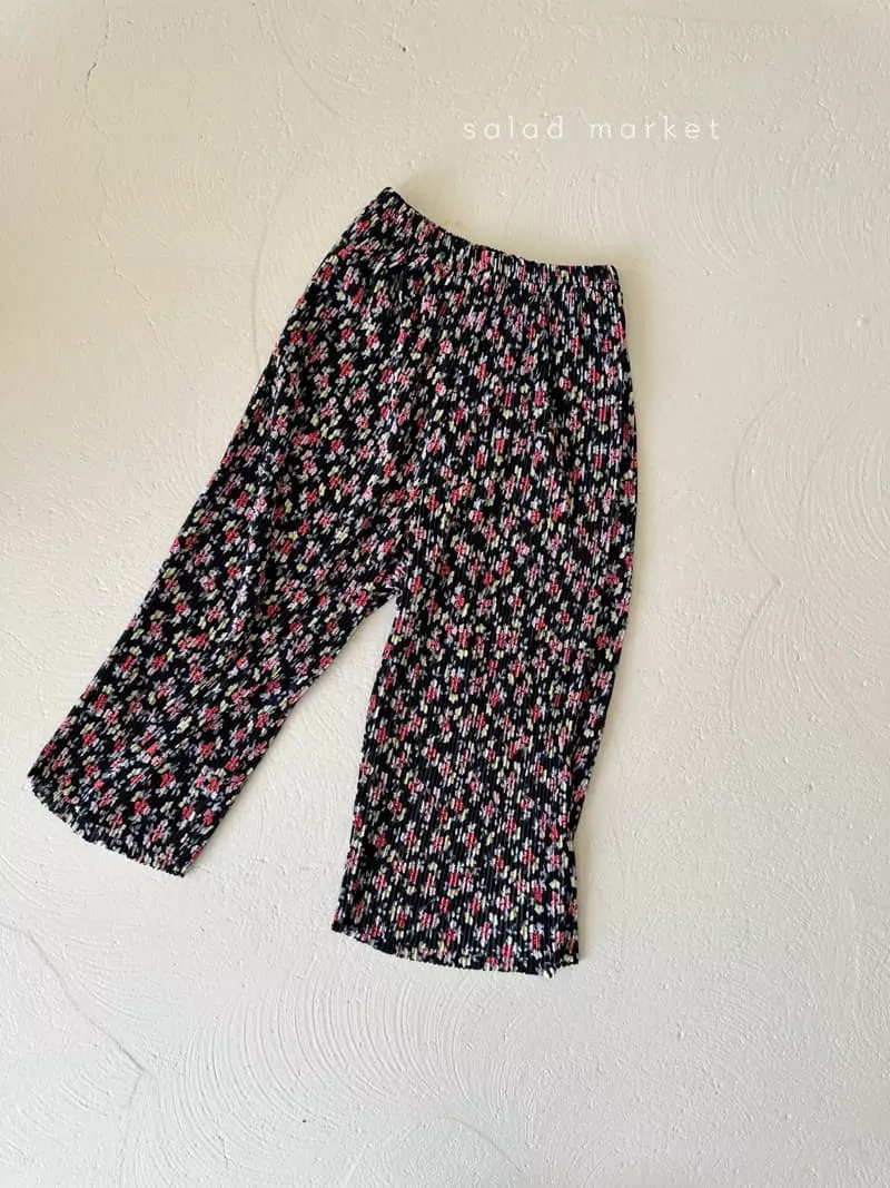 Salad Market - Korean Children Fashion - #Kfashion4kids - Flower Pleats Pants - 2